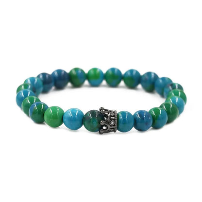 Jewelry Phoenix Stone Turquoise Crown Couple Bracelet Diy Bracelet