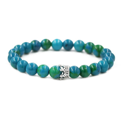 Jewelry Phoenix Stone Turquoise Crown Couple Bracelet Diy Bracelet