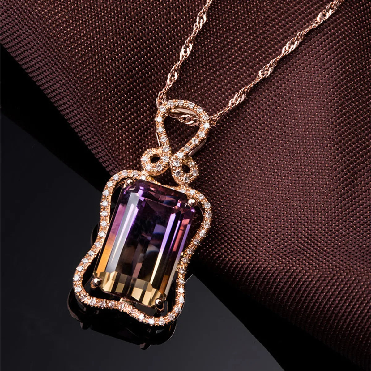 Simple Style Rectangle Copper Plating Artificial Gemstones Rings Necklace