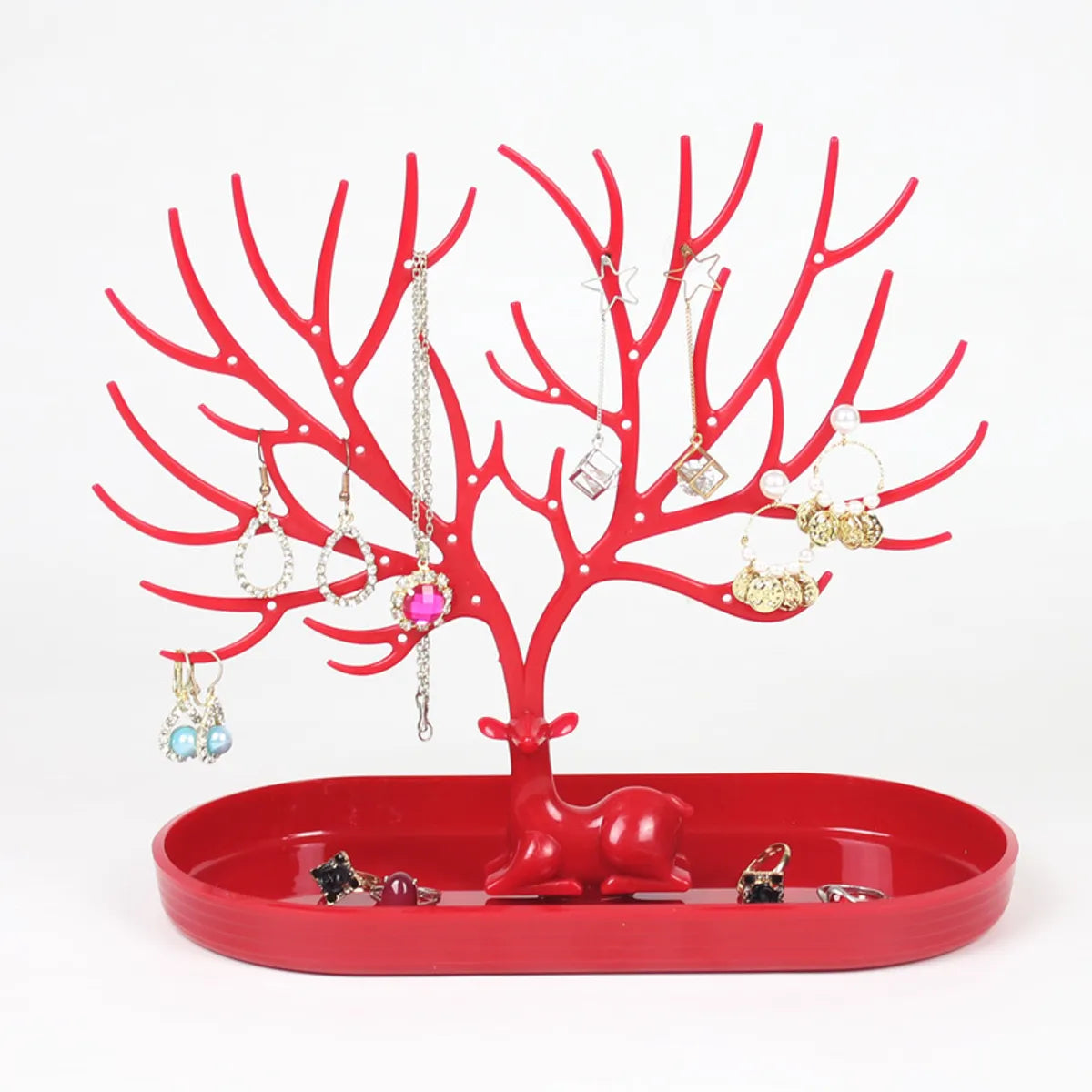 Jewelry Shelf Creative Plastic Tree  Nail Earrings Bracelet Necklace Storage Rack Desktop Jewelry Display Stand