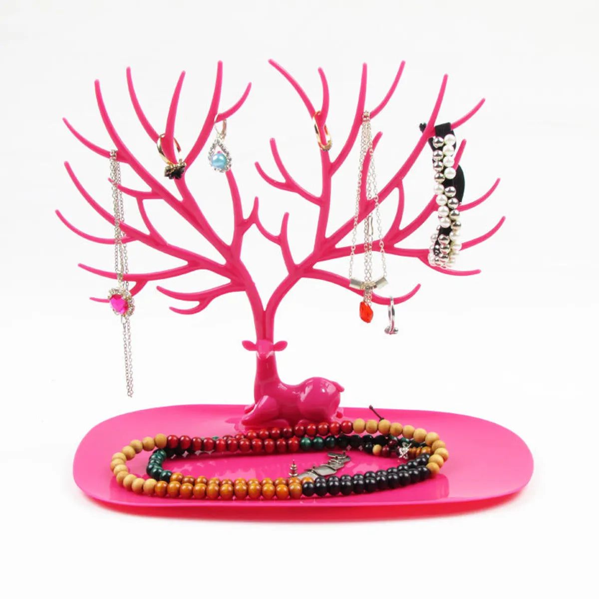 Jewelry Shelf Creative Plastic Tree  Nail Earrings Bracelet Necklace Storage Rack Desktop Jewelry Display Stand