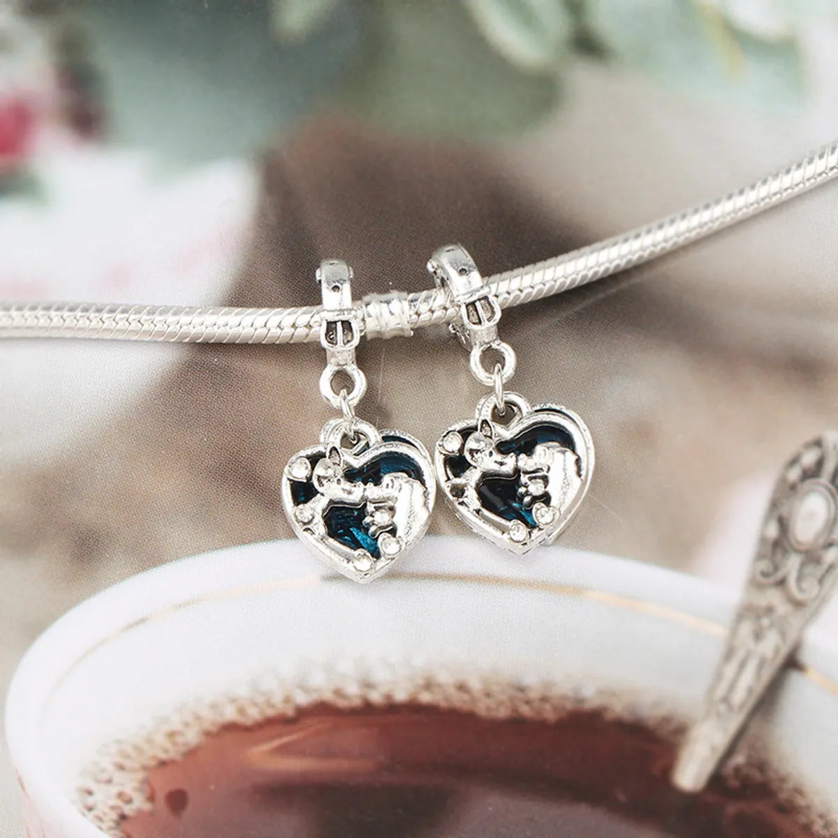 Alloy Zircon Heart Shape