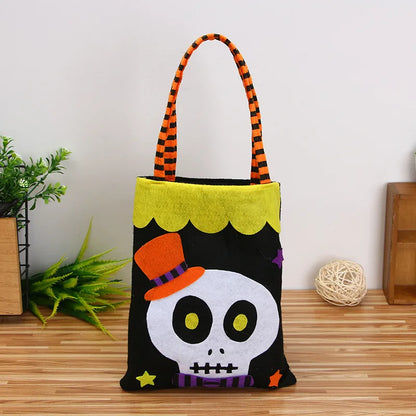 Kid'S Cloth Color Block Cartoon Style Square Open Shoulder Bag