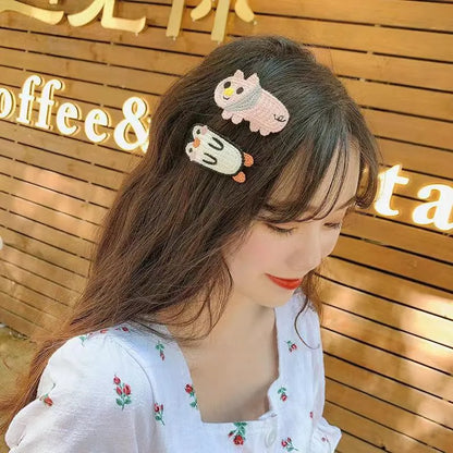 Kid'S Cute Animal Knit Hair Clip