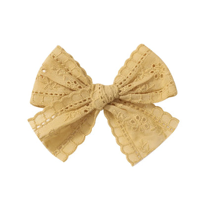 Kid'S Cute Bow Knot Cloth Lace Hair Clip