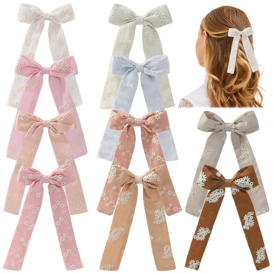 Kid'S Cute Flower Bow Knot Cloth Hair Clip