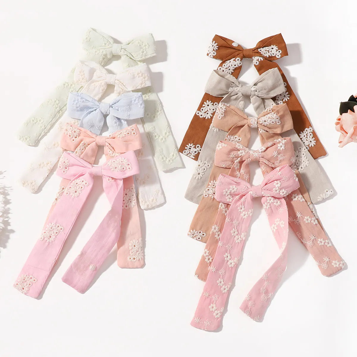 Kid'S Cute Flower Bow Knot Cloth Hair Clip