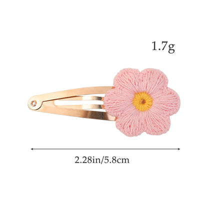 Kid'S Cute Flower Cloth Hair Clip