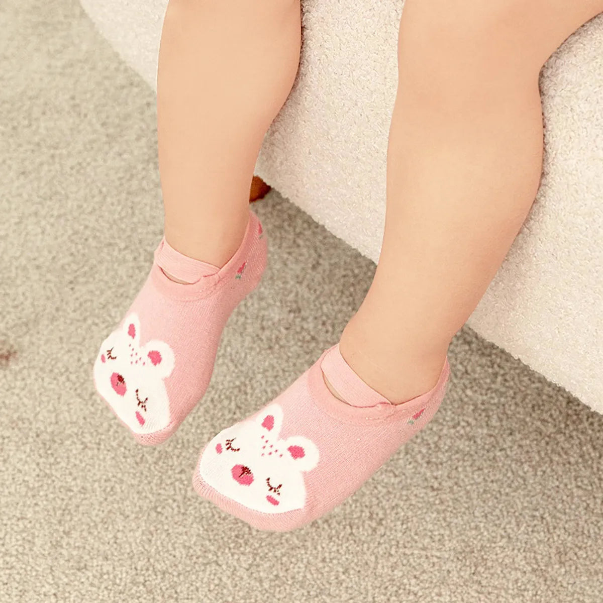 Kid'S Cute Letter Star Cotton Jacquard Crew Socks 2 Pieces