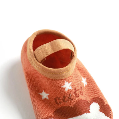 Kid'S Cute Letter Star Cotton Jacquard Crew Socks 2 Pieces