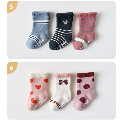 Kid'S Cute Round Dots Stripe Solid Color Cotton Jacquard Ankle Socks 1 Pair