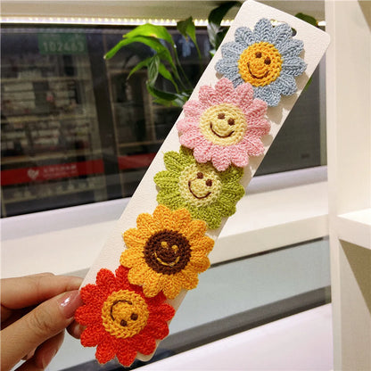 Kid'S Cute Simple Style Sun Fruit Cloth Knit Hair Tie