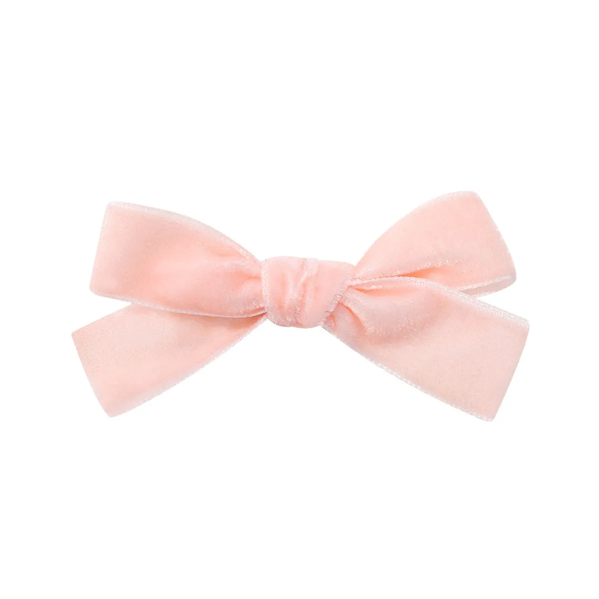 Kid'S Cute Solid Color Bow Knot Cotton Pleated Hair Clip