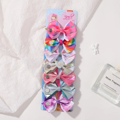 Kid'S Cute Sweet Bow Knot Polyester Hair Clip