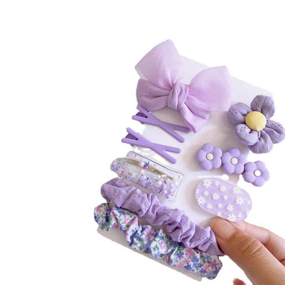 Kid'S Cute Sweet Flower Bow Knot Cloth Hair Clip