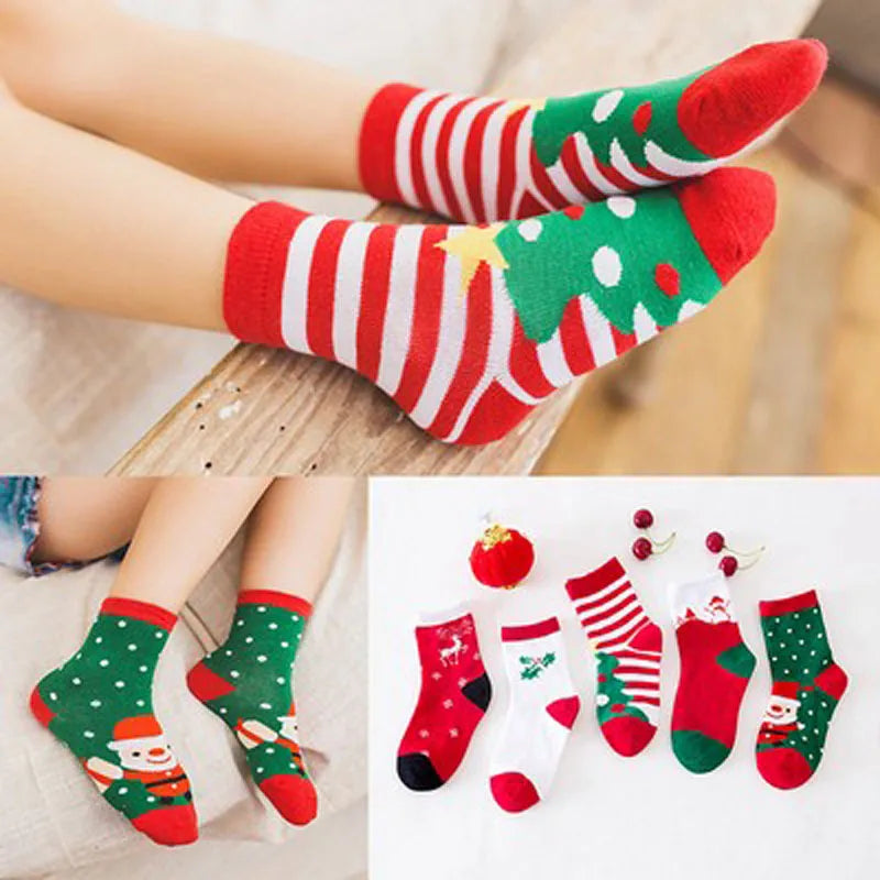 Kid'S Fashion Snowman Cotton Jacquard Ankle Socks 1 Set