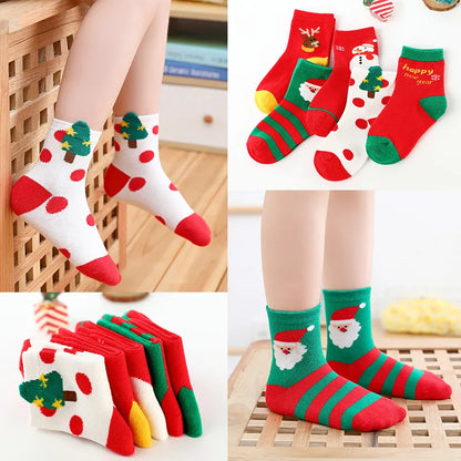 Kid'S Fashion Snowman Cotton Jacquard Ankle Socks 1 Set