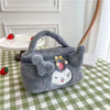 Kid'S PP Cotton Flannel Animal Elegant Streetwear Square Zipper Handbag