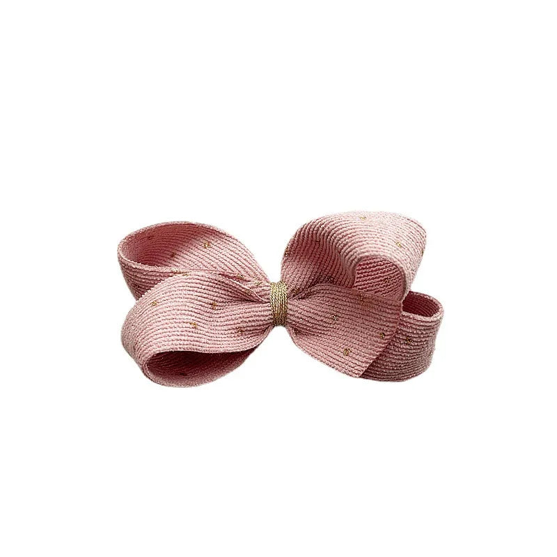 Kid'S Retro Bow Knot Cloth Hair Clip