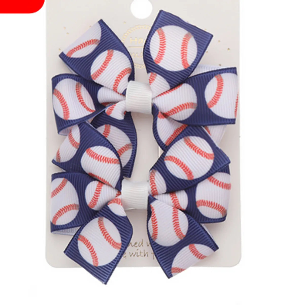 Kid'S Simple Style Classic Style Korean Style Basketball Bow Knot Football Alloy Ribbon Hair Clip