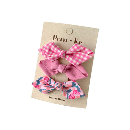 Kid'S Sweet Bow Knot Alloy Cloth Hair Clip