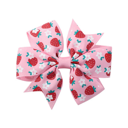 Kid'S Sweet Bow Knot Daisy Polyester Hair Clip