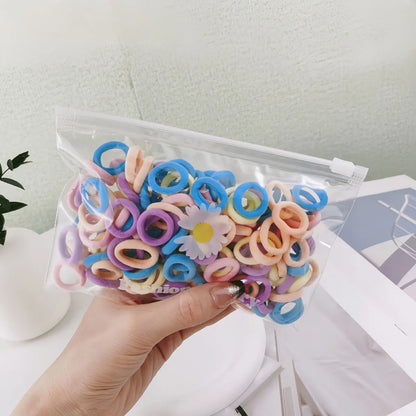 Kid'S Sweet Rainbow Plastic Contrast Collar Hair Tie