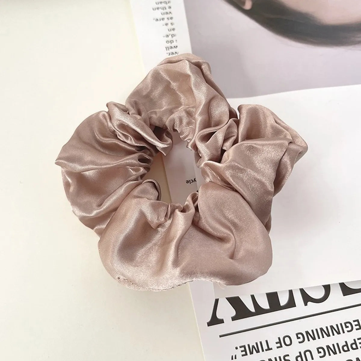 Unisex Simple Style Commute Solid Color Cloth Hair Tie