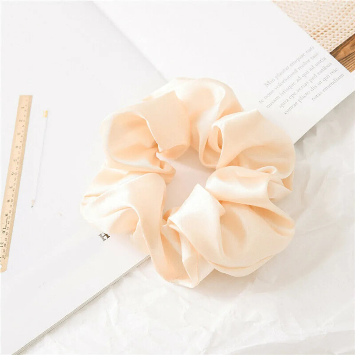 Unisex Simple Style Commute Solid Color Cloth Hair Tie