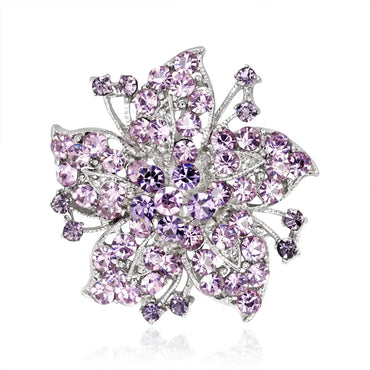 Korean Style Flower Alloy Diamond Other Women'S Brooches