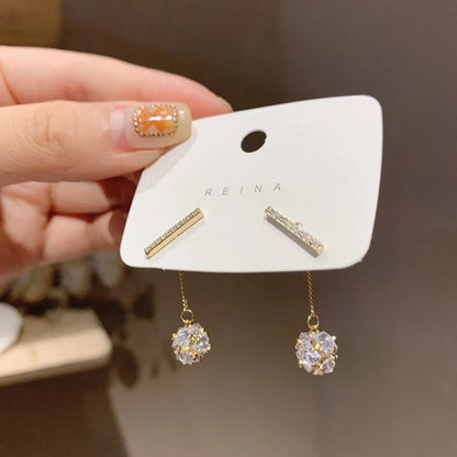 Korea Crystal Zircon Earrings