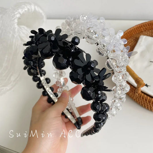 Korean Beaded Winding Three-Dimensional Fine Edge Headband Wholesale Nihaojewelry