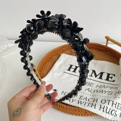 Korean Beaded Winding Three-Dimensional Fine Edge Headband Wholesale Nihaojewelry