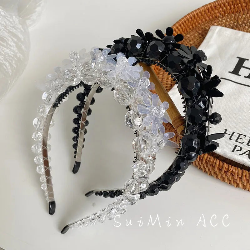 Korean Beaded Winding Three-Dimensional Fine Edge Headband Wholesale Nihaojewelry