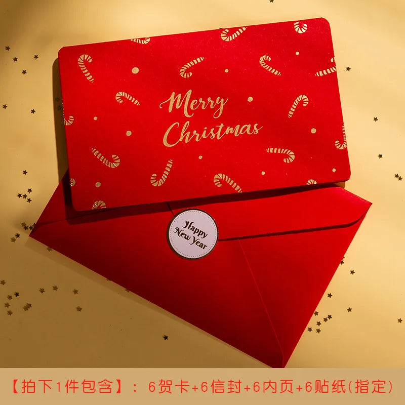 Korean Creative Cartoon Mini Message Card With Envelope