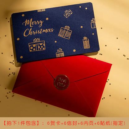 Korean Creative Cartoon Mini Message Card With Envelope