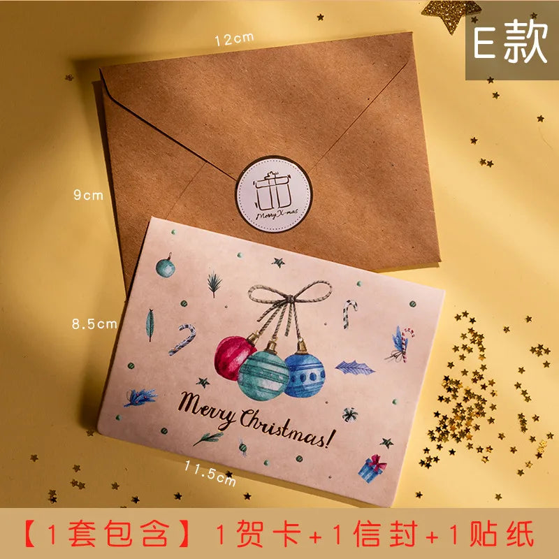 Korean Creative Cartoon Mini Message Card With Envelope