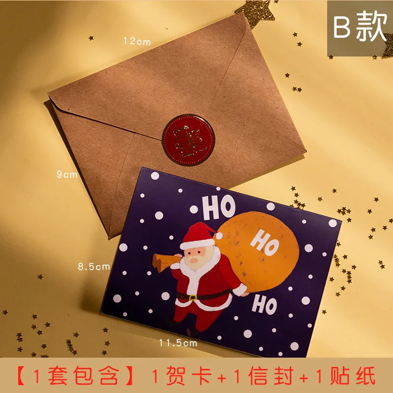 Korean Creative Cartoon Mini Message Card With Envelope