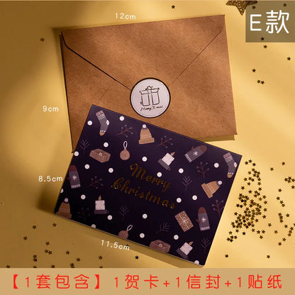 Korean Creative Cartoon Mini Message Card With Envelope