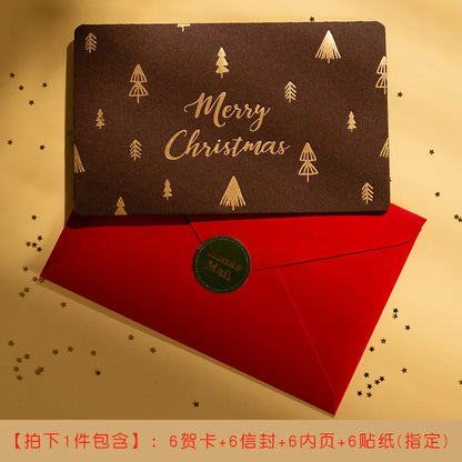 Korean Creative Cartoon Mini Message Card With Envelope