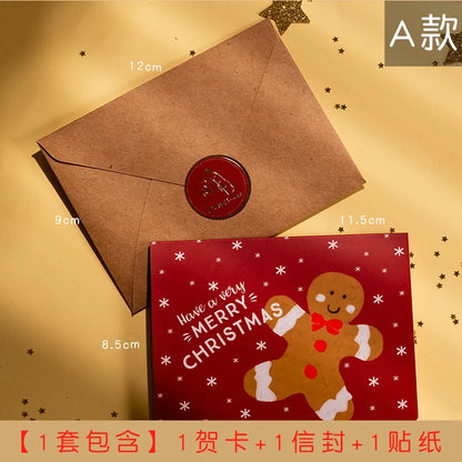 Korean Creative Cartoon Mini Message Card With Envelope