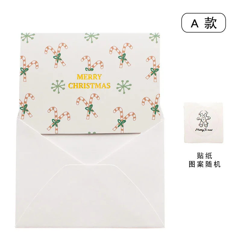 Korean Creative Cartoon Mini Message Card With Envelope