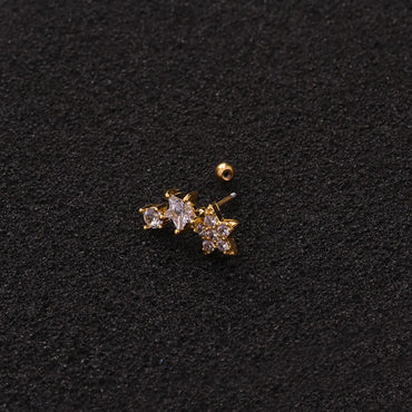 Ethnic Style Star Metal Earrings