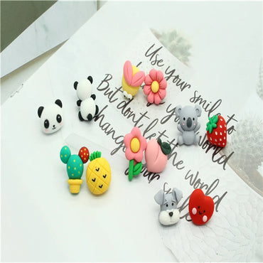 Korean Cute Asymmetrical Resin Earrings