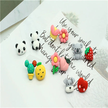 Korean Cute Asymmetrical Resin Earrings