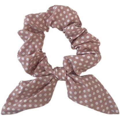 Korean Dots Bow Hair Scrunchies