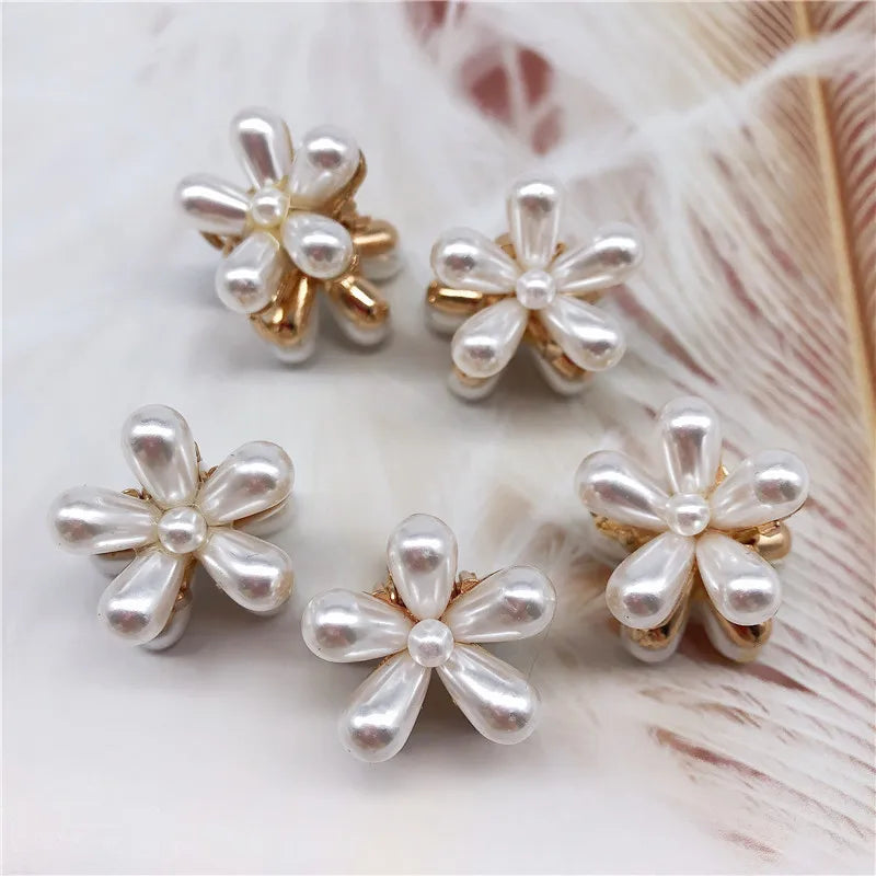 Korean Fashion Pearl Flower Hairpin