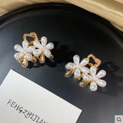 Korean Fashion Pearl Flower Hairpin