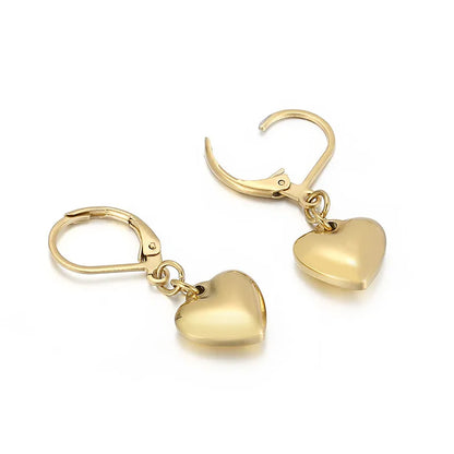 Heart 18K Gold Plated Titanium Steel Wholesale