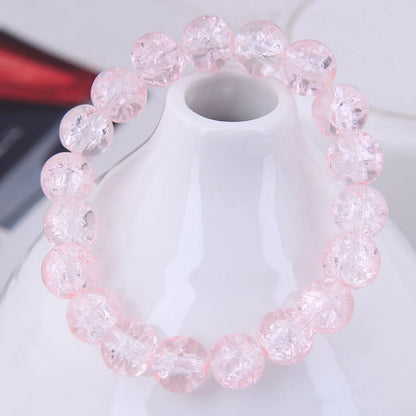 Korean Fashion Sweet Crystal Glass Beads Fashion Personality Female Bracelet Wholesale